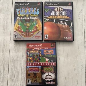 Sony PlayStation 2 Games NamcoMuseum, Strike Force, Pinball
